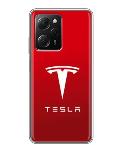 Чехол для Xiaomi POCO X5 Pro (5G) с картинкой «Tesla Red Classic»