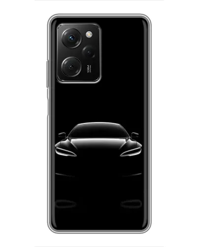 Чехол для Xiaomi POCO X5 Pro (5G) с картинкой «Силуэт Tesla Night»
