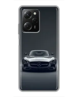 Чехол для Xiaomi POCO X5 Pro (5G) с картинкой «Mercedes на черном»