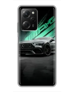 Чехол для Xiaomi POCO X5 Pro (5G) с картинкой «Темный Mercedes AMG»