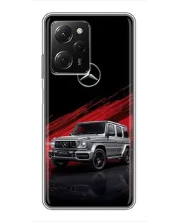 Чехол для Xiaomi POCO X5 Pro (5G) с картинкой «Mercedes G-Class красный»
