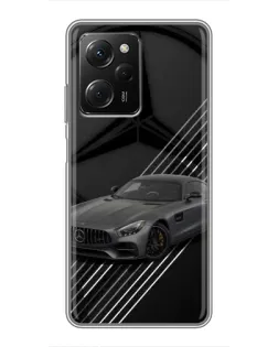 Чехол для Xiaomi POCO X5 Pro (5G) с картинкой «Mercedes AMG — графика»
