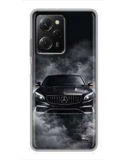 Чехол для Xiaomi POCO X5 Pro (5G) с картинкой «Mercedes в дыму»