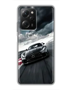 Чехол для Xiaomi POCO X5 Pro (5G) с картинкой «Гоночный Mercedes AMG»