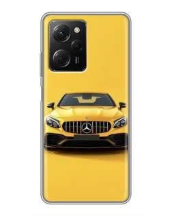 Чехол для Xiaomi POCO X5 Pro (5G) с картинкой «Желтый Mercedes GT»