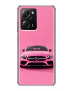 Чохол для Xiaomi POCO X5 Pro (5G) з картинкою «Рожевий Mercedes AMG»