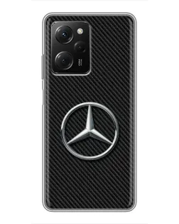 Чохол для Xiaomi POCO X5 Pro (5G) з картинкою «Карбоновий Mercedes стиль»