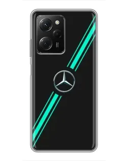 Чохол для Xiaomi POCO X5 Pro (5G) з картинкою «Спортивні лінії Mercedes»