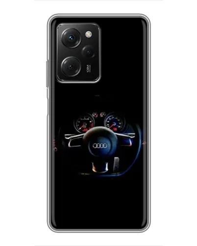 Чехол для Xiaomi POCO X5 Pro (5G) с картинкой «Салон Audi — руль»