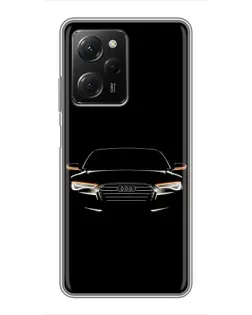 Чехол для Xiaomi POCO X5 Pro (5G) с картинкой «Audi — ночной контур»