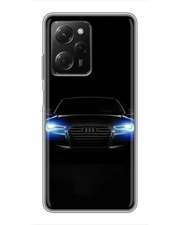 Чехол для Xiaomi POCO X5 Pro (5G) с картинкой «Audi в неоне»