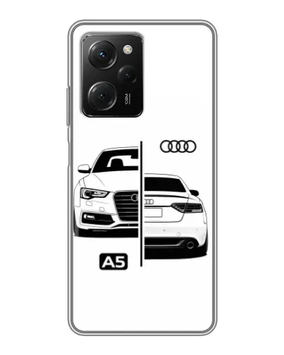 Чехол для Xiaomi POCO X5 Pro (5G) с картинкой «Audi — контрастный дизайн»