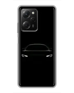Чехол для Xiaomi POCO X5 Pro (5G) с картинкой «Взгляд Audi в темноте»
