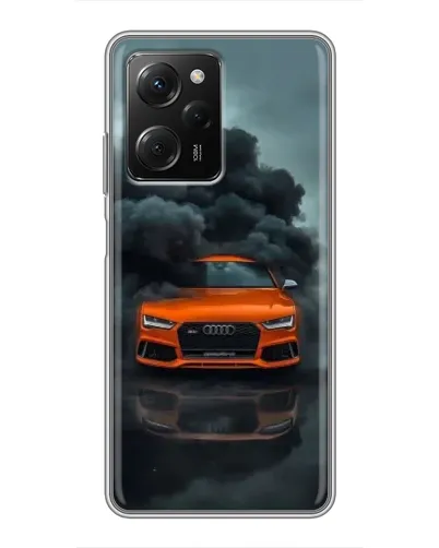 Чехол для Xiaomi POCO X5 Pro (5G) с картинкой «Audi в облаках дыма»