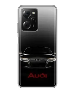 Чехол для Xiaomi POCO X5 Pro (5G) с картинкой «Audi — градиентный контур»