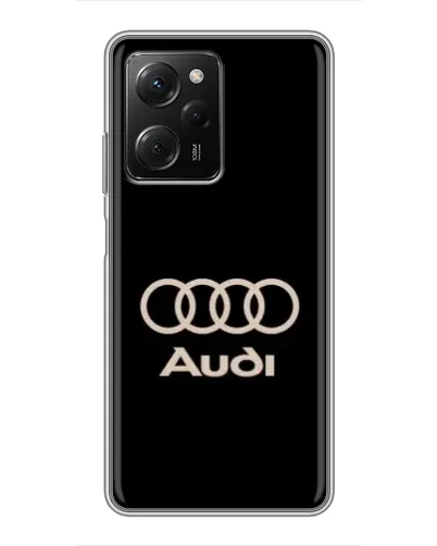 Чехол для Xiaomi POCO X5 Pro (5G) с картинкой «Audi — золотой логотип»