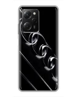 Чехол для Xiaomi POCO X5 Pro (5G) с картинкой «Audi — абстрактные кольца»
