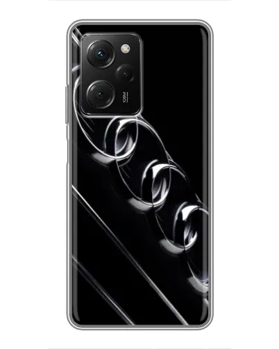 Чехол для Xiaomi POCO X5 Pro (5G) с картинкой «Audi — абстрактные кольца»