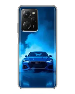 Чехол для Xiaomi POCO X5 Pro (5G) с картинкой «Audi — голубая энергия»