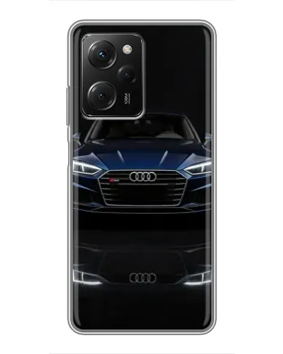 Чехол для Xiaomi POCO X5 Pro (5G) с картинкой «Audi — ночное отражение»