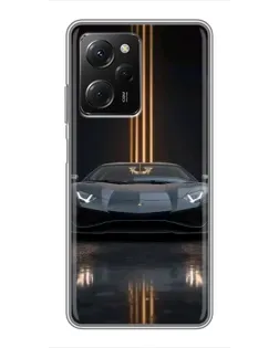Чехол для Xiaomi POCO X5 Pro (5G) с картинкой «Lamborghini золотые линии» Чехол для Xiaomi POCO X5 Pro (5G) с картинкой «Lamborghini золотые линии»