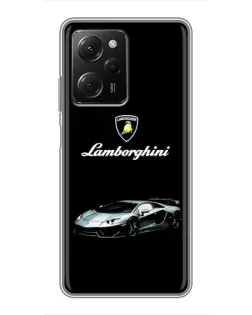 Чехол для Xiaomi POCO X5 Pro (5G) с картинкой «Логотип Lamborghini классика»