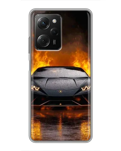 Чехол для Xiaomi POCO X5 Pro (5G) с картинкой «Lamborghini в огне» Чехол для Xiaomi POCO X5 Pro (5G) с картинкой «Lamborghini в огне»