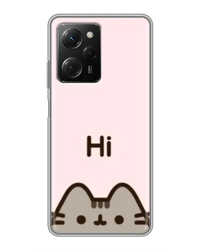 Чехол для Xiaomi POCO X5 Pro (5G) с картинкой «Пушин говорит Hi» Чехол для Xiaomi POCO X5 Pro (5G) с картинкой «Пушин говорит Hi»