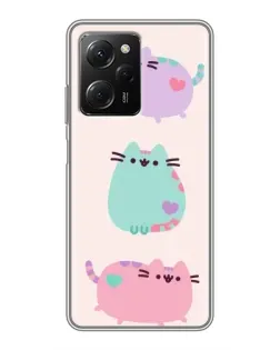 Чехол для Xiaomi POCO X5 Pro (5G) с картинкой «Pusheen трио» Чехол для Xiaomi POCO X5 Pro (5G) с картинкой «Pusheen трио»