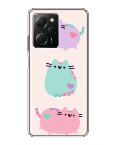 Чехол для Xiaomi POCO X5 Pro (5G) с картинкой «Pusheen трио» Чехол для Xiaomi POCO X5 Pro (5G) с картинкой «Pusheen трио»