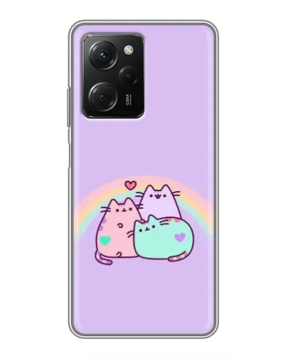 Чехол для Xiaomi POCO X5 Pro (5G) с картинкой «Радужные Пушины» Чехол для Xiaomi POCO X5 Pro (5G) с картинкой «Радужные Пушины»