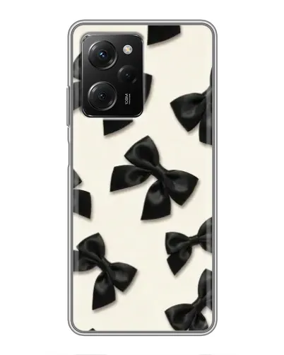 Чехол для Xiaomi POCO X5 Pro (5G) с картинкой «Черные бантики» Чехол для Xiaomi POCO X5 Pro (5G) с картинкой «Черные бантики»