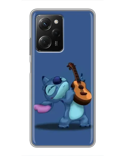 Чехол для Xiaomi POCO X5 Pro (5G) с картинкой «Стич с укулеле»