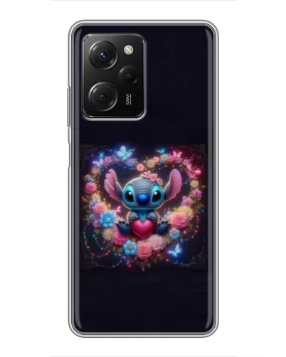 Чехол для Xiaomi POCO X5 Pro (5G) с картинкой «Stitch в цветах»