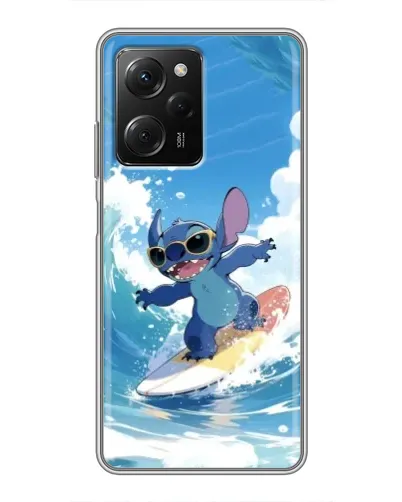 Чехол для Xiaomi POCO X5 Pro (5G) с картинкой «Стич на волне»
