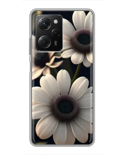 Чехол для Xiaomi POCO X5 Pro (5G) с картинкой «Белые маргаритки макро»