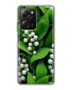 Чехол для Xiaomi POCO X5 Pro (5G) с картинкой «Ландыши в зелени»