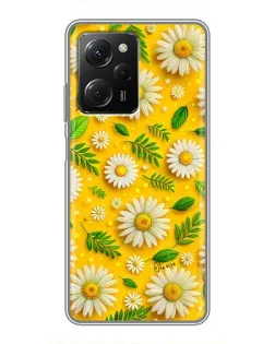 Чехол для Xiaomi POCO X5 Pro (5G) с картинкой «Ромашковое солнце»