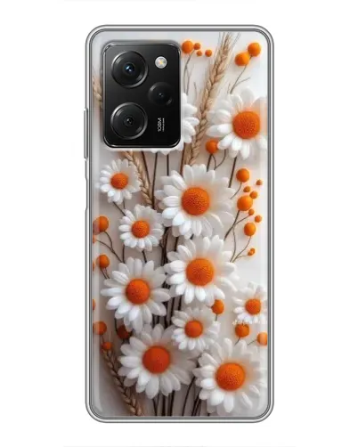 Чехол для Xiaomi POCO X5 Pro (5G) с картинкой «Белые сухоцветы»