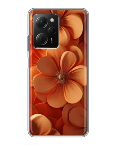 Чехол для Xiaomi POCO X5 Pro (5G) с картинкой «Оранжевый макро цветок»