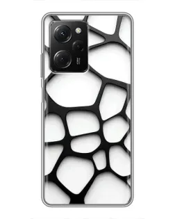 Чохол для Xiaomi POCO X5 Pro (5G) з картинкою «Біла об'ємна сітка» Чохол для Xiaomi POCO X5 Pro (5G) з картинкою «Біла об'ємна сітка»