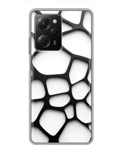 Чехол для Xiaomi POCO X5 Pro (5G) с картинкой «Белая объемная сетка» Чехол для Xiaomi POCO X5 Pro (5G) с картинкой «Белая объемная сетка»