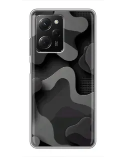 Чехол для Xiaomi POCO X5 Pro (5G) с картинкой «Темный абстрактный камуфляж»