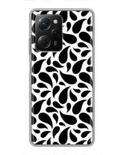 Чехол для Xiaomi POCO X5 Pro (5G) с картинкой «Контрастные черные капли»