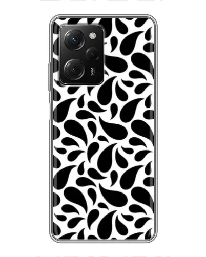 Чехол для Xiaomi POCO X5 Pro (5G) с картинкой «Контрастные черные капли» Чехол для Xiaomi POCO X5 Pro (5G) с картинкой «Контрастные черные капли»