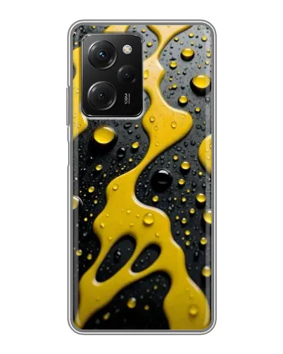 Чехол для Xiaomi POCO X5 Pro (5G) с картинкой «Жидкое желтое золото» Чехол для Xiaomi POCO X5 Pro (5G) с картинкой «Жидкое желтое золото»