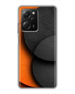 Чехол для Xiaomi POCO X5 Pro (5G) с картинкой «Геометрия оранжевых кругов»