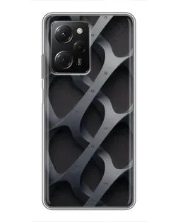 Чехол для Xiaomi POCO X5 Pro (5G) с картинкой «Объемное серое плетение»