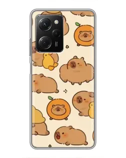 Чохол для Xiaomi POCO X5 Pro (5G) з картинкою «Капібари з апельсинами» Чохол для Xiaomi POCO X5 Pro (5G) з картинкою «Капібари з апельсинами»
