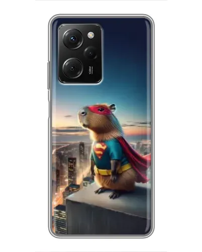 Чехол для Xiaomi POCO X5 Pro (5G) с картинкой «Капи-мен супергерой»